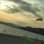 Kite Surf au sud de Hyres dans le golfe de Giens -2006-