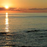 Couchant sur la plage de Capo di Feno -Dec 2006-