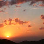 Coucher de soleil depuis le col de Carbinica -2008-