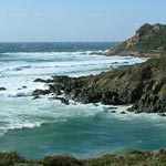 Cote Nord de la Parata en direction de Capo di Feno depuis la chapelle -2006-