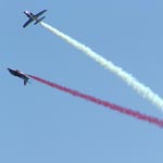 Patrouille de France en demonstration au dessus de Sanary sur Mer -2006-